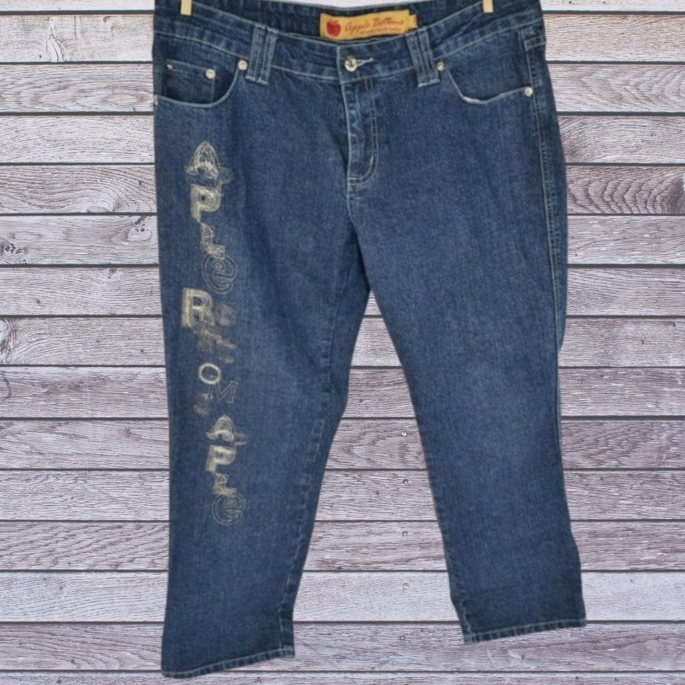 Apple Bottoms Blue Straight Leg Jeans